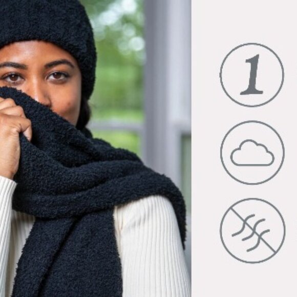 Cozy Chunky Knit Beanie Scarf Set Unisex Winter Warm Classic Cable main image 6
